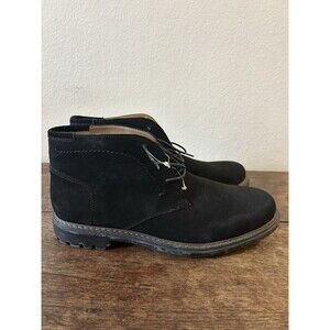 Florsheim Field Chukka Black Suede Boots Shoes 10